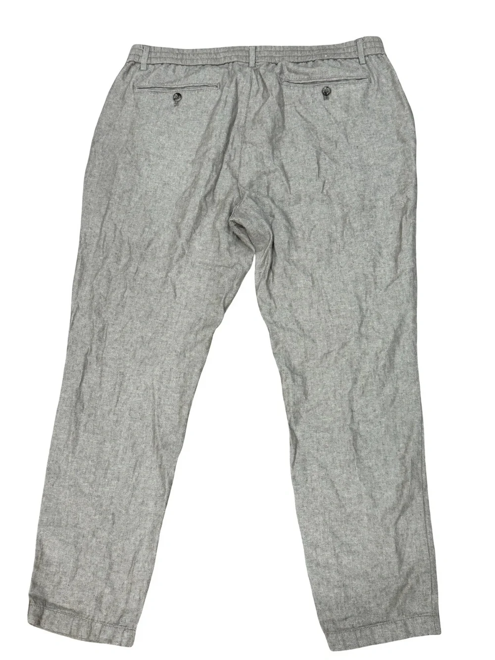 🌿 Banana Republic Men's Athletic Fit Linen Blend Pants‎ Feather Taupe 36x29